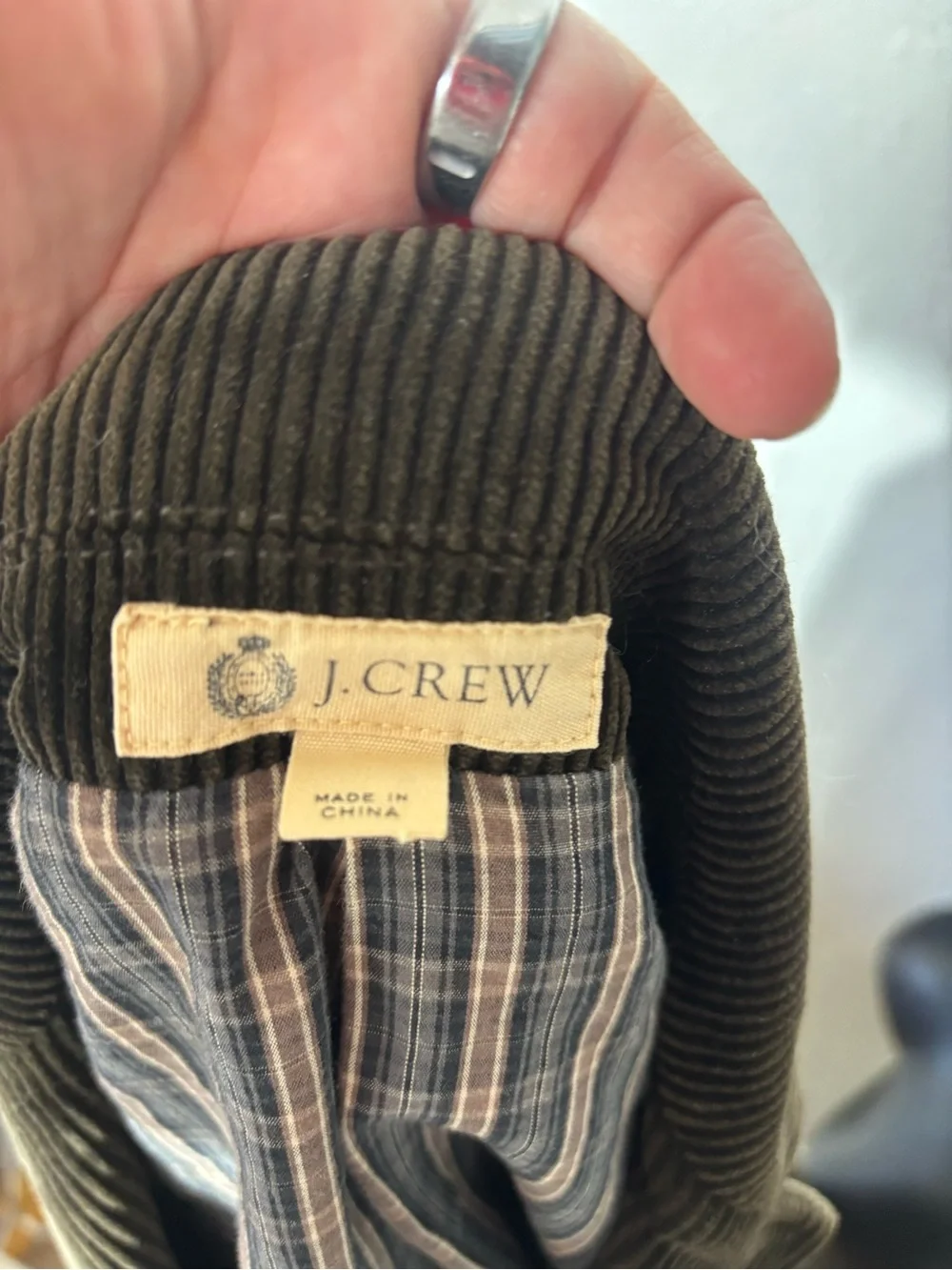 J crew Holmes style corduroy sport coat elbow patch blazer men’s‎ medium